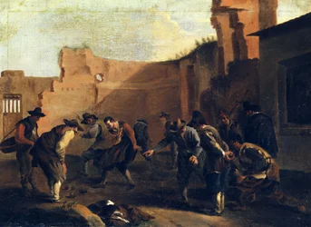 Los jugadores de bochas